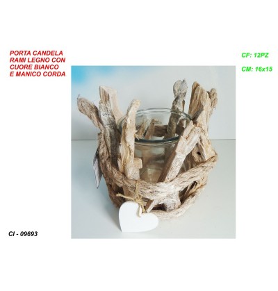 porta-candela-rami-legno-c/-cuore-bianco