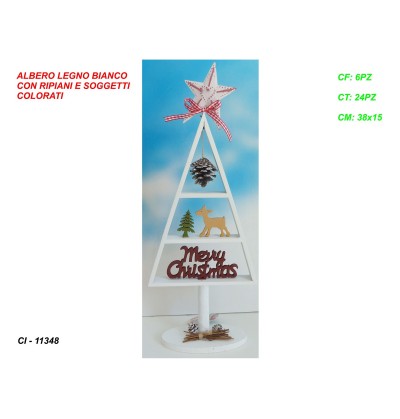 albero-legno-bianco-con-ripiani