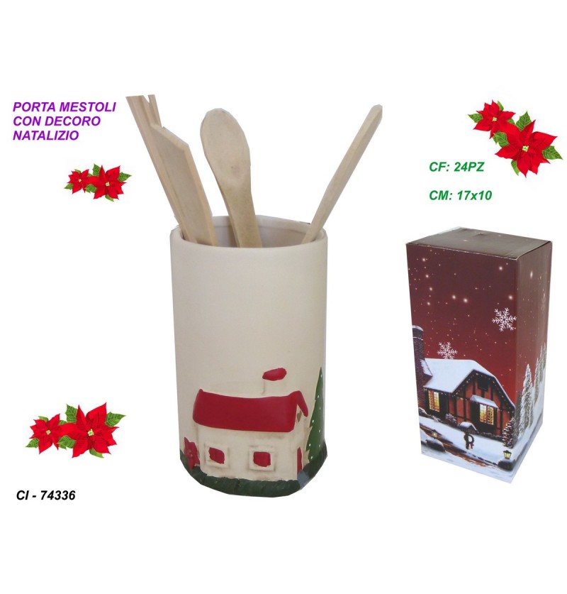 PORTA MESTOLI CON DECORO...