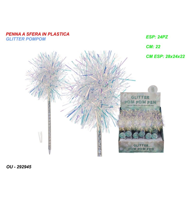 penna-a-sfera-in-plastica-glitter-pompom