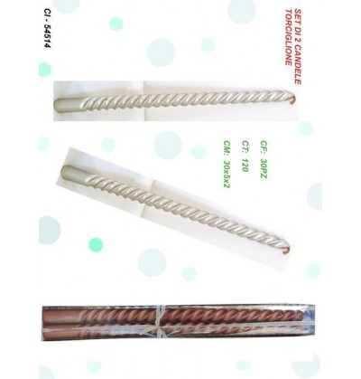 set-due-candele-torciglione-metalizzate