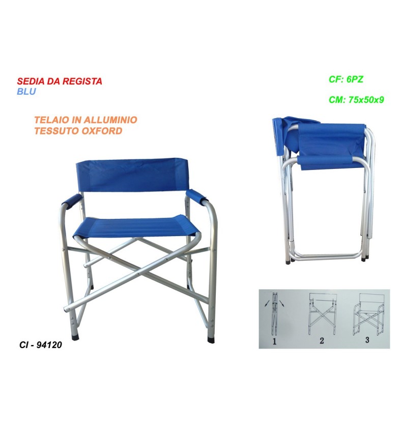 SEDIA DA REGISTA BLU...