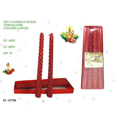 set-4-candele-torcigl.-rosse-c/brillan