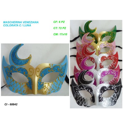 mascherina-veneziana-colorata-c/luna