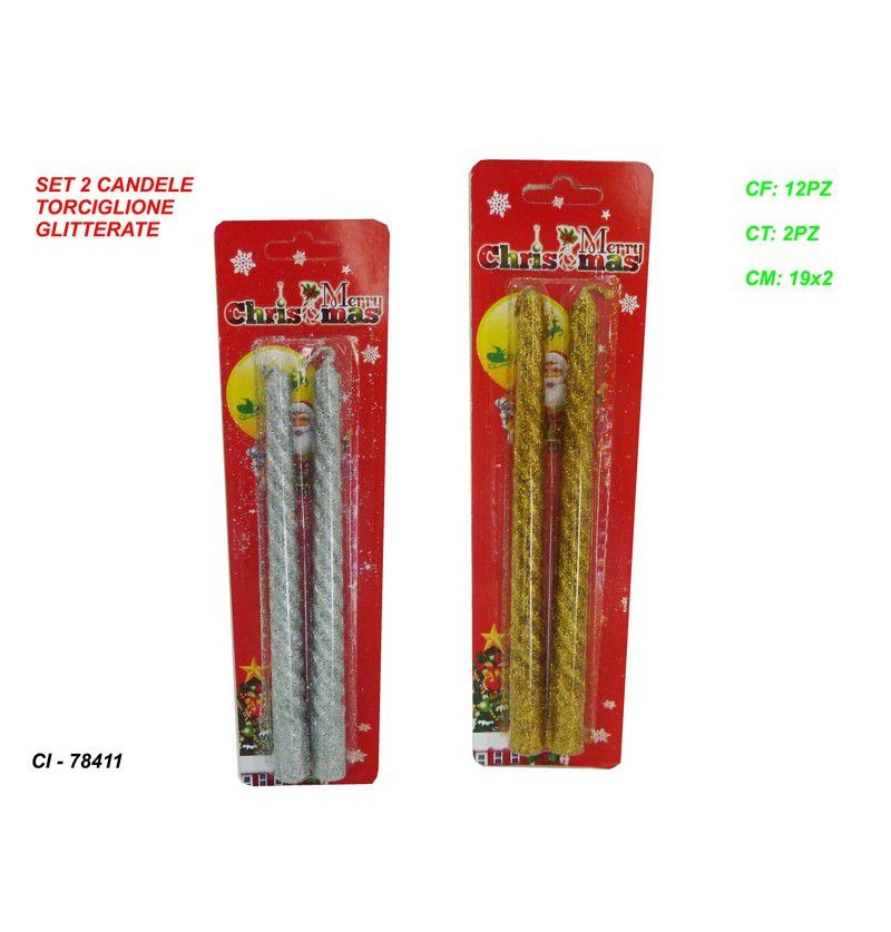 set-2-candele-torciglione-oro/argento