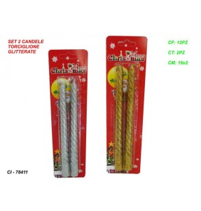 set-2-candele-torciglione-oro/argento