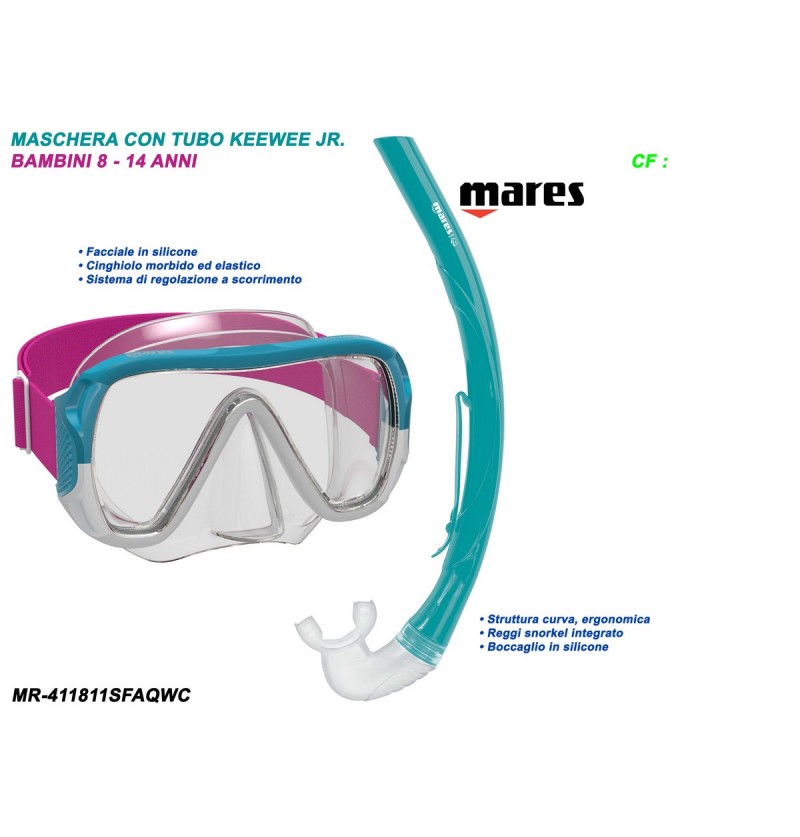 maschera-con-boccaglio-keewee-jr