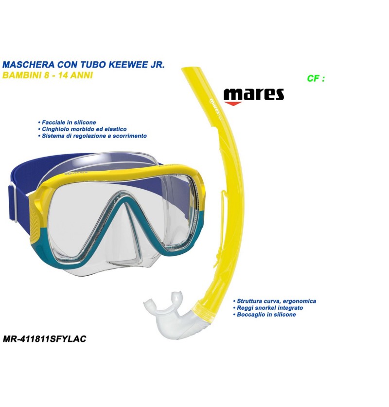 maschera-con-boccaglio-keewee-jr