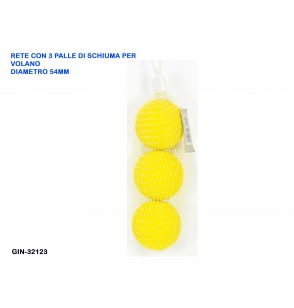 rete-con-3-palle-di-schiuma-per-volano