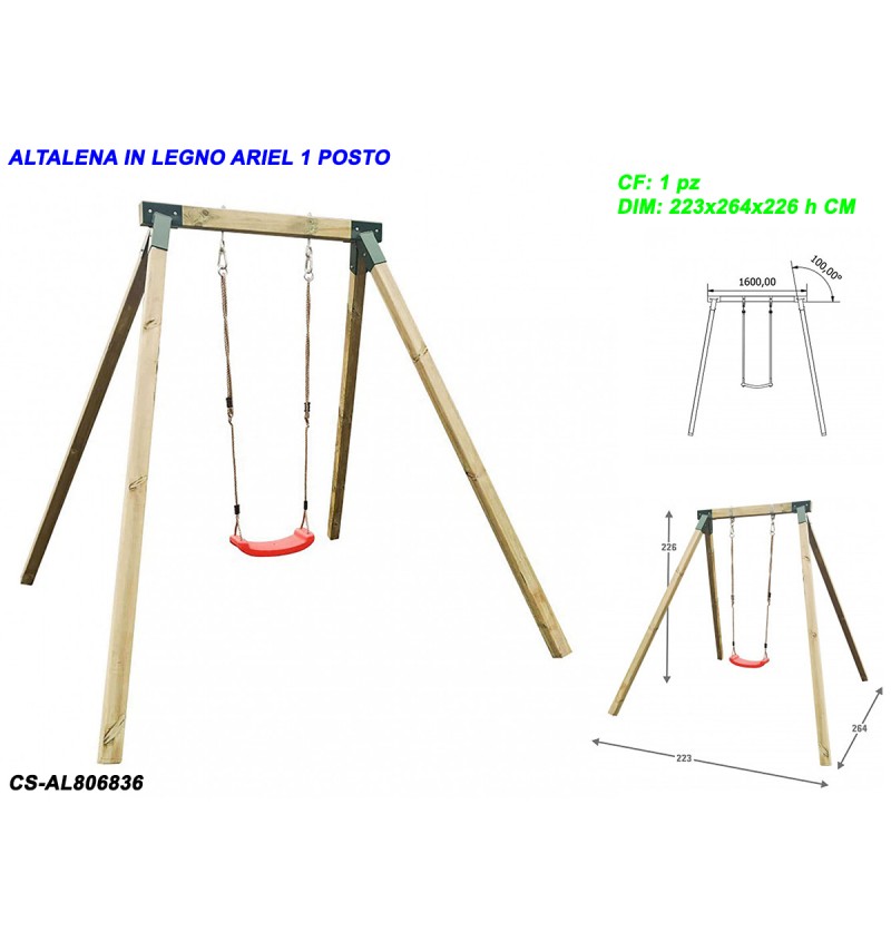 ALTALENA IN LEGNO ARIEL 1...