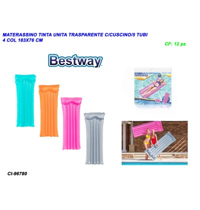 materassino-tinta-unita-trasparente-c/cuscino/5-tubi-cm183x76-4-col