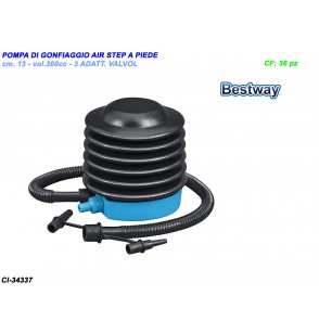 pompa-di-gonfiaggio-air-step-a-piede-cm.13,vol.-300cc,3-adatt.valvol