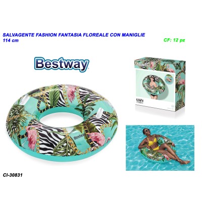 salvagente-fashion-fantasia-floreale-cm.-114-con-maniglie